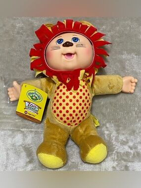 Cabbage Patch Kids CPK 10" Doll Zoo Friends Plush Jaye Lion Animal Baby #121